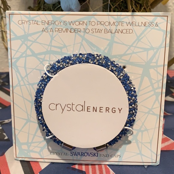 CRYSTAL ENERGY SWAROVSKI END CAPS BRACELET HEALING - Picture 3 of 6